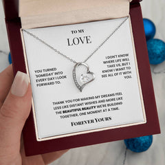 To My Love – Forever Love Necklace – Romantic Gift for Girlfriend