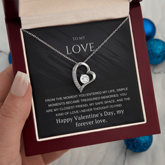 To My Girlfriend – Forever Love Necklace – Romantic Valentine's Day Gift
