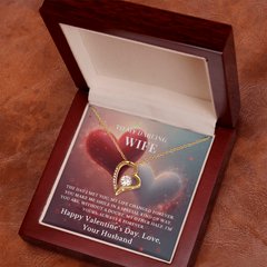 To My Darling Wife – Heart Necklace – Romantic Valentine's Day Gift From Husband