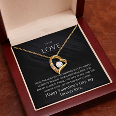To My Girlfriend – Forever Love Necklace – Romantic Valentine's Day Gift