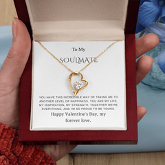 To My Soulmate – Forever Love Necklace – Romantic Valentine's Day Gift