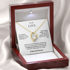 To My Love – Forever Love Necklace – Romantic Gift for Girlfriend