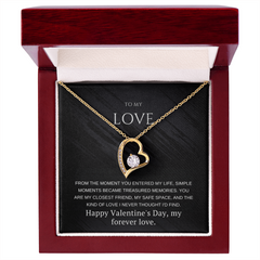 To My Girlfriend – Forever Love Necklace – Romantic Valentine's Day Gift