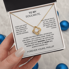 Love Knot Necklace for My Soulmate – Valentine's Day Gift from Him