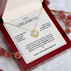 To My Girlfriend – Love Knot Necklace – Romantic Gift From Boyfriend