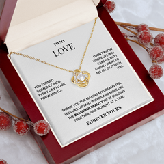 To My Love – Eternal Knot Necklace – Romantic Gift for Girlfriend