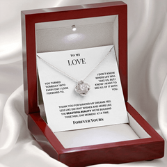 To My Love – Eternal Knot Necklace – Romantic Gift for Girlfriend