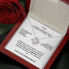 To My Girlfriend – Love Knot Necklace – Romantic Gift From Boyfriend