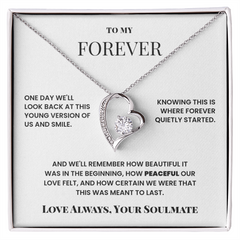 To My Forever – Forever Love Necklace – Soulmate Gift