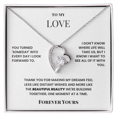 To My Love – Forever Love Necklace – Romantic Gift for Girlfriend
