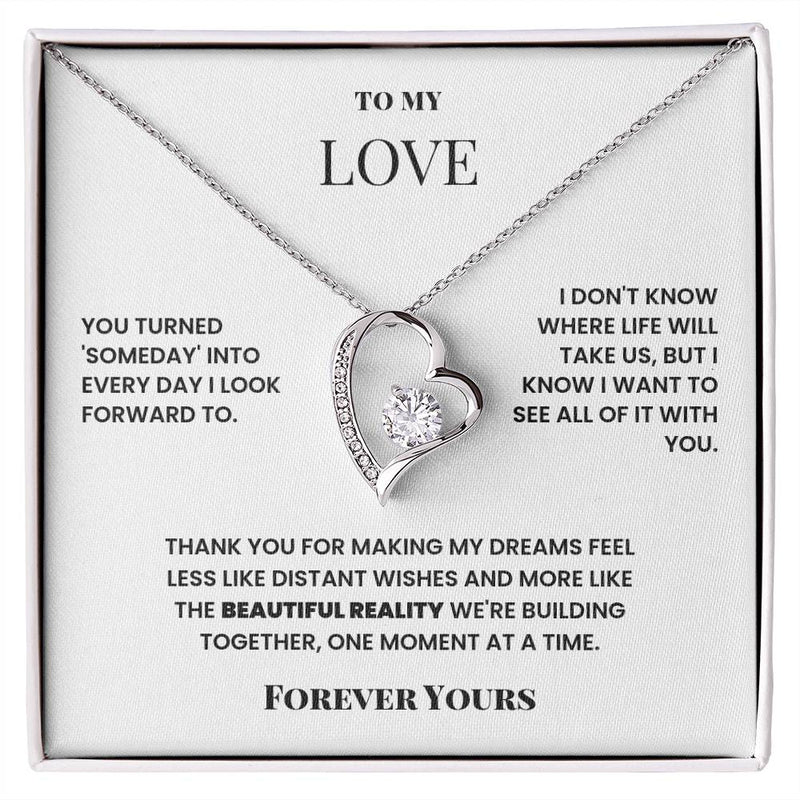To My Love – Forever Love Necklace – Romantic Gift for Girlfriend