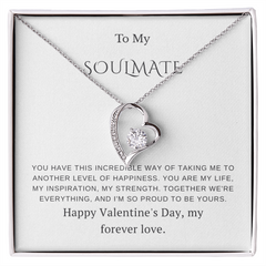 To My Soulmate – Forever Love Necklace – Romantic Valentine's Day Gift