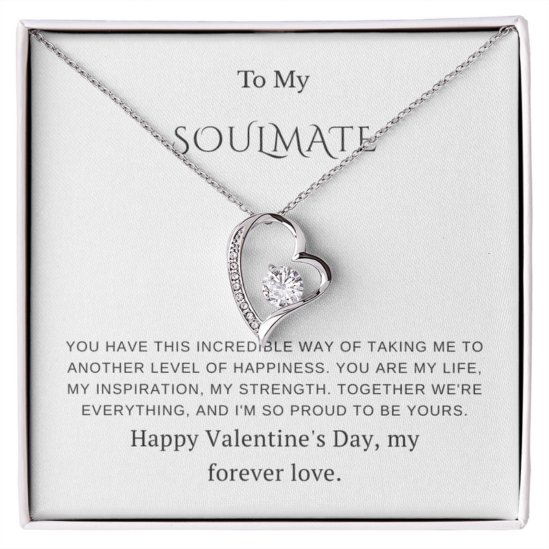 To My Soulmate – Forever Love Necklace – Romantic Valentine's Day Gift