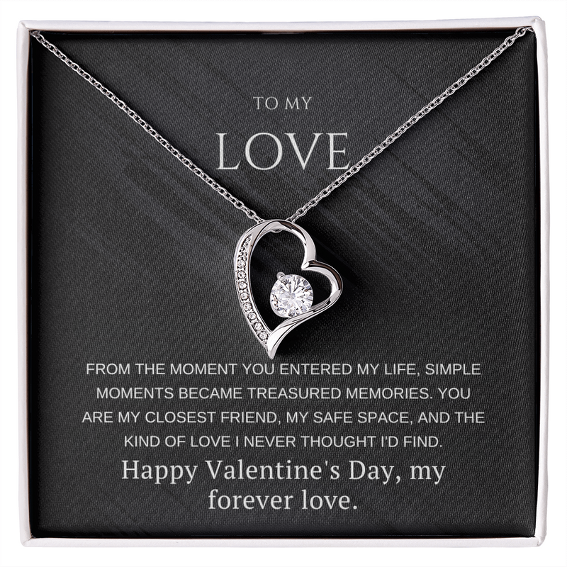 To My Girlfriend – Forever Love Necklace – Romantic Valentine's Day Gift