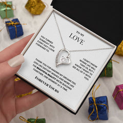 To My Love – Forever Love Necklace – Romantic Gift for Girlfriend