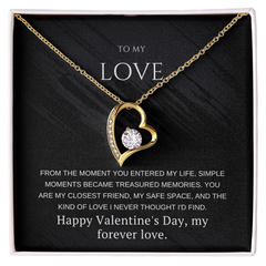 To My Girlfriend – Forever Love Necklace – Romantic Valentine's Day Gift