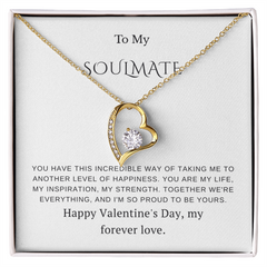 To My Soulmate – Forever Love Necklace – Romantic Valentine's Day Gift