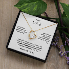 To My Love – Forever Love Necklace – Romantic Gift for Girlfriend