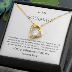 To My Soulmate – Forever Love Necklace – Romantic Valentine's Day Gift