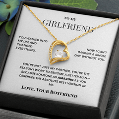 To My Girlfriend – Forever Love Necklace – Romantic Gift From Boyfriend