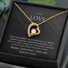 To My Girlfriend – Forever Love Necklace – Romantic Valentine's Day Gift